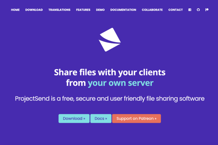 ProjectSend - Servidor de archivos personal
